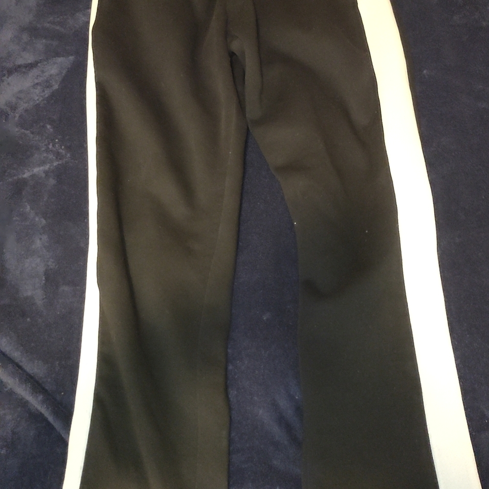 Black Pants with White Stripes